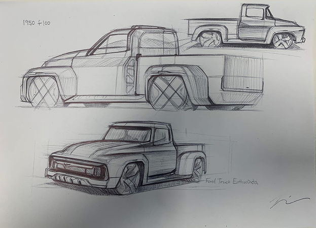Engineering concept sketch